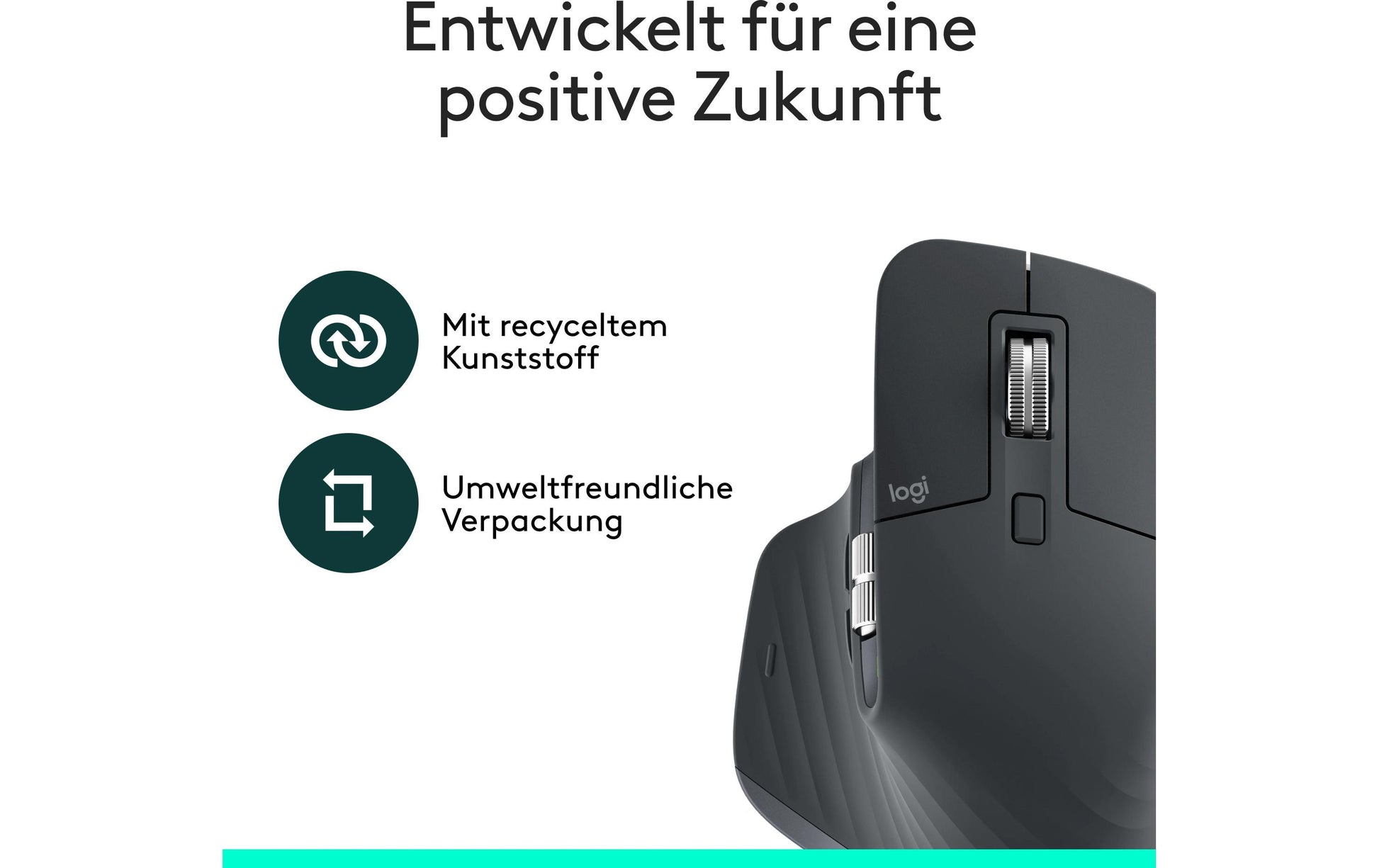 Logitech MX Master 3S – Maus – Kabellos (Bluetooth/2,4 GHz), 8000 DPI, Rechts, Graphit