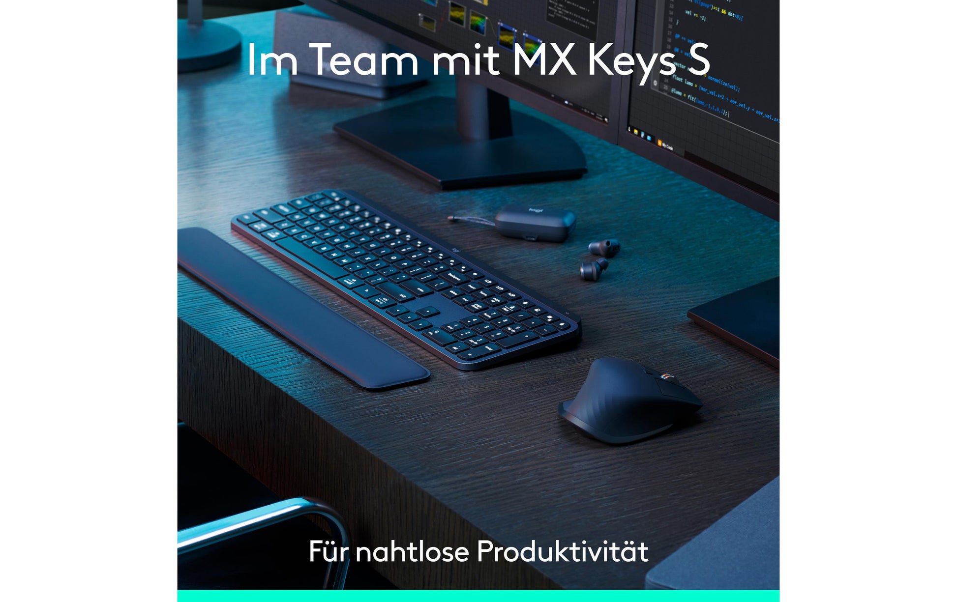 Logitech MX Master 3S – Maus – Kabellos (Bluetooth/2,4 GHz), 8000 DPI, Rechts, Graphit