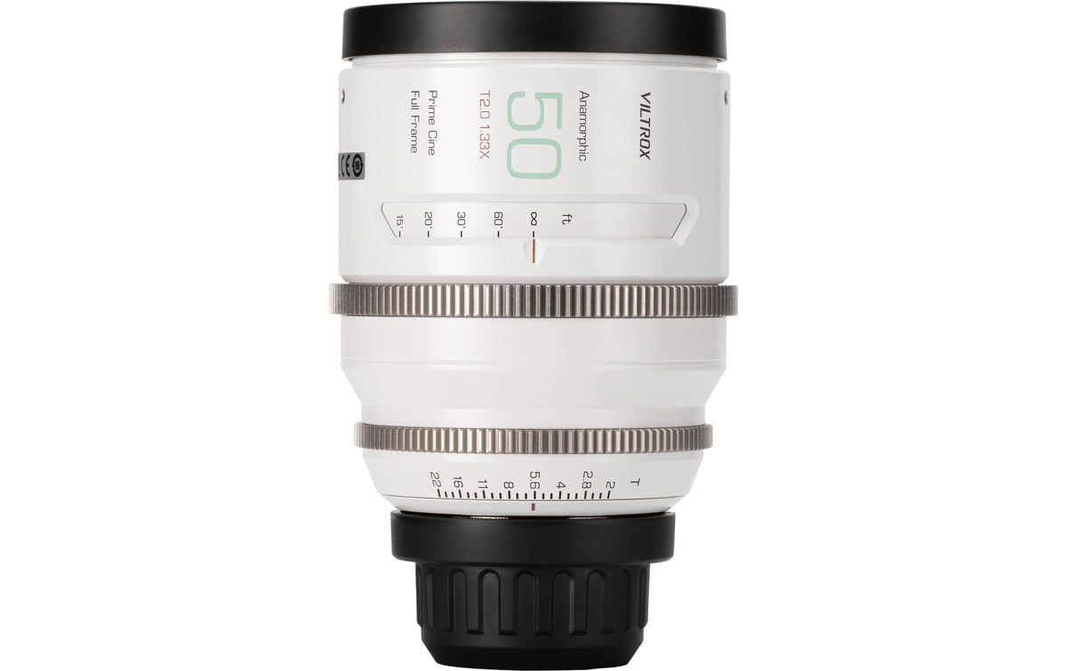 VILTROX 50 mm T2,0 1,33× Anamorphotisches Objektiv – für Sony E-Mount – Vollformat, manuell, Weiss