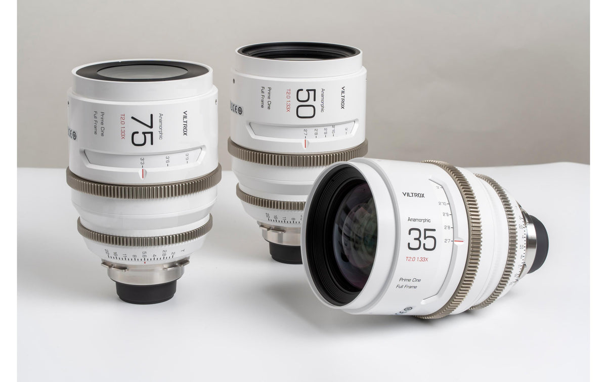 Viltrox 35/50/75 T2.0 1.33X One Kit Objektiv – L-Mount – 35/50/75 mm, T2.0 – Manuell – für L-Mount