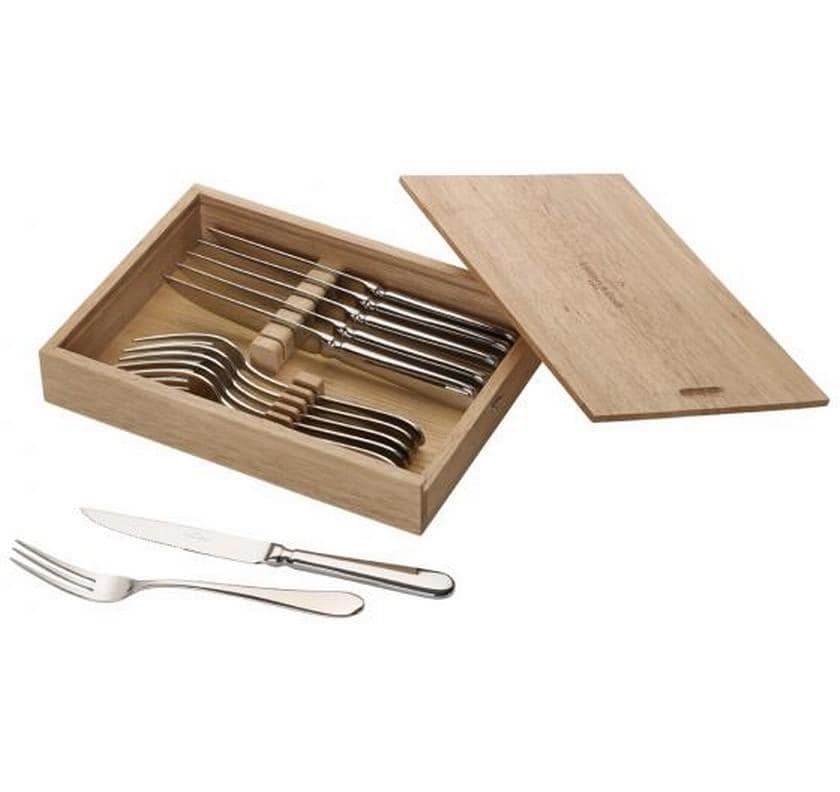 Villeroy & Boch Oscar Steakbesteck – Edelstahl, Silber, spülmaschinenfest, 12 Stk.