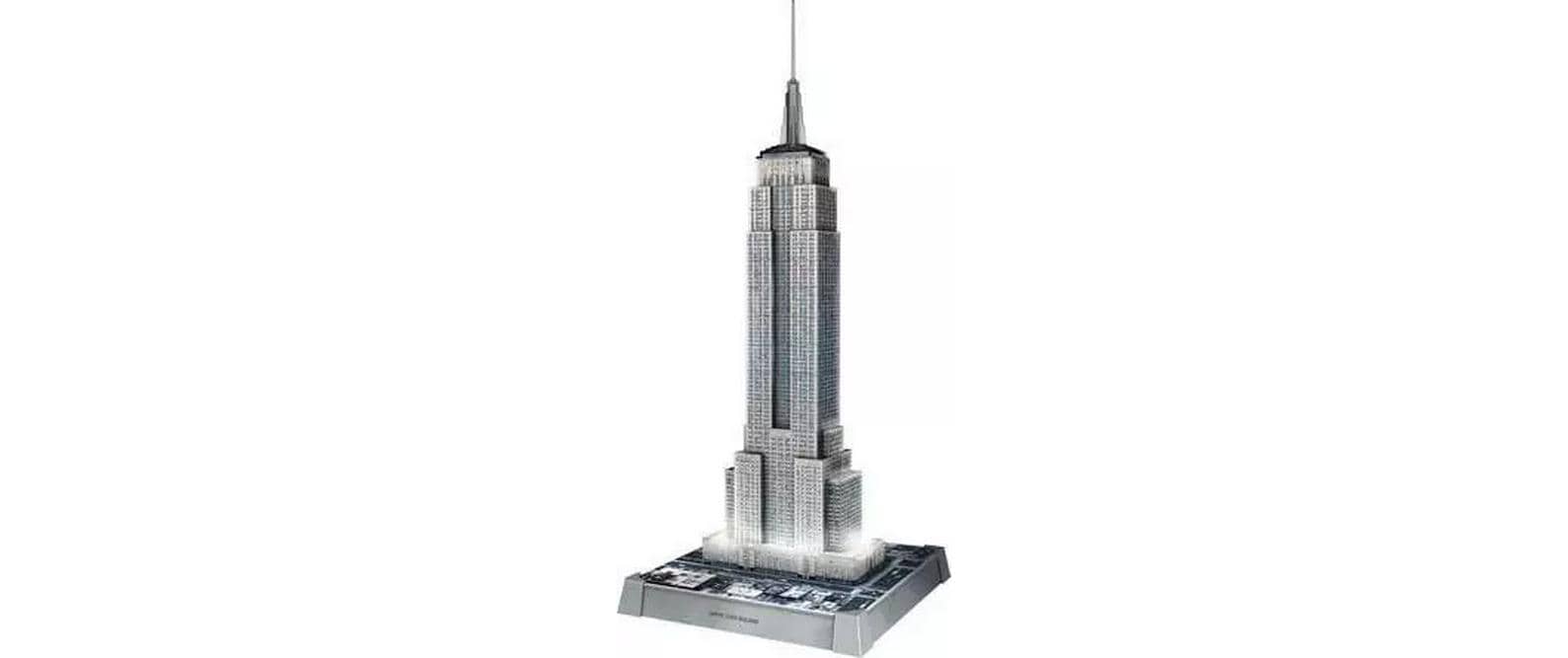 Ravensburger Iconics 3D Puzzle Empire State Building Light – 216 Teile – 20,9 × 48,5 × 20,9 cm – ab 10 J.