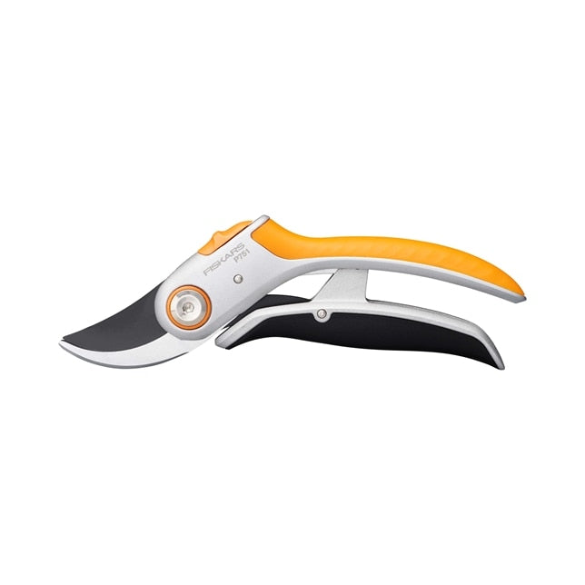 Fiskars P751 – Bypass-Gartenschere Schnittbreite 24 mm, Aluminiumgriff, Orange, 1 Stk.