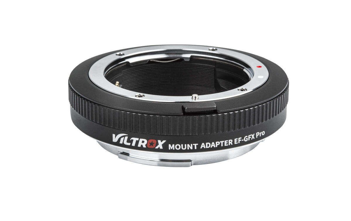 Viltrox EF-GFX PRO Objektiv-Adapter – Autofokus – für Fujifilm GFX (Canon EF/EF-S Objektive) – Schwarz/Silber