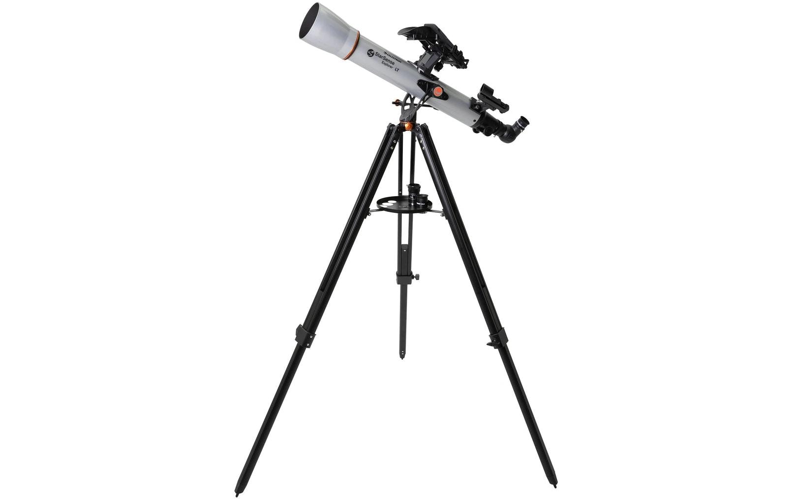 Celestron StarSense Explorer LT 70AZ – Refraktor, 70 mm f/10, 700 mm Brennweite, 165× Vergrösserung, silber