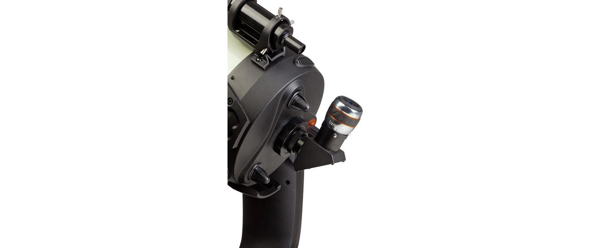 Celestron Luminos 19 mm Okular – 82° Sehfeld, 2 cm Augenabstand, FMC – für Teleskop – Schwarz/Orange