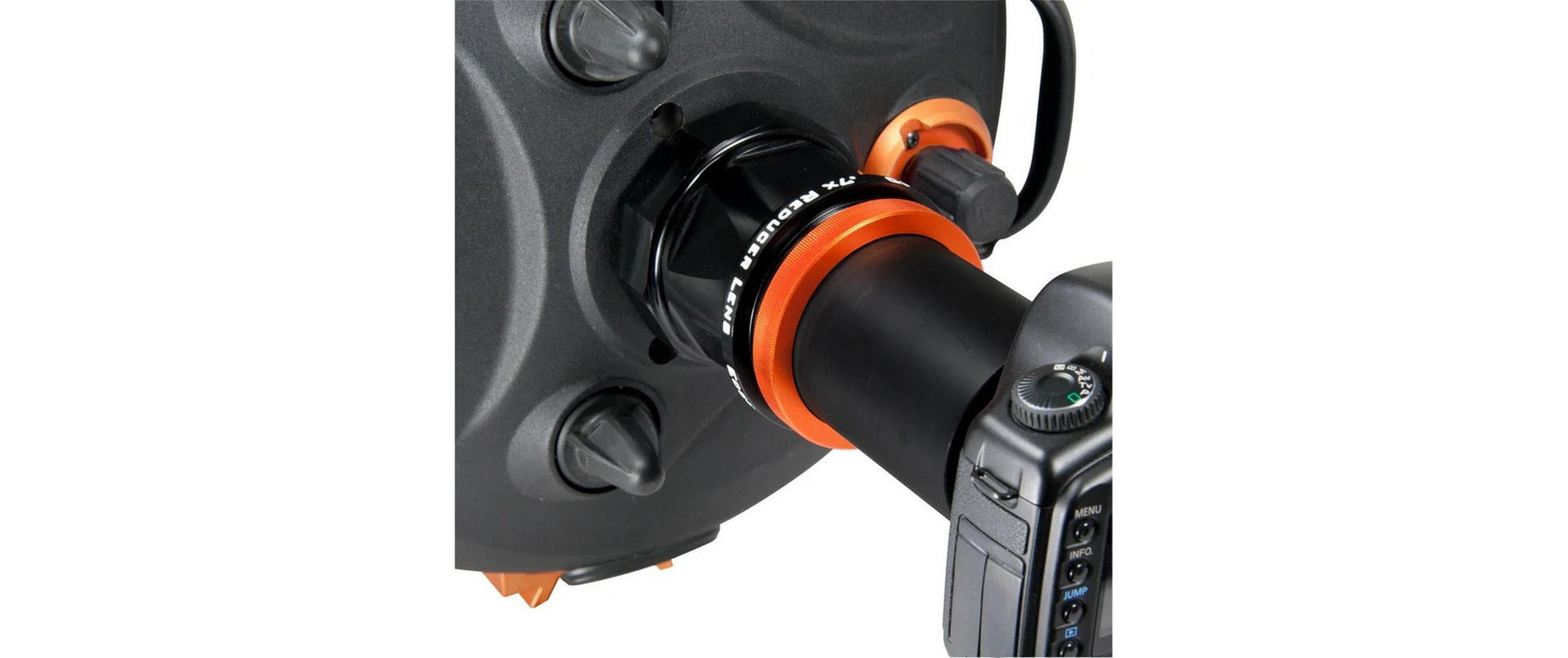 Celestron 94245 Reduktionslinse 0,7× für 925 Edge – Aluminium, Vollbeschichtung – Schwarz