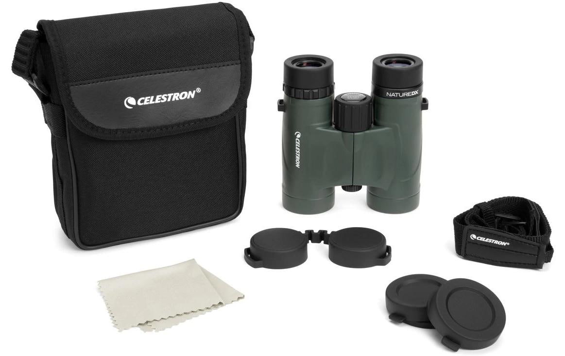 Celestron Kompaktfernglas Nature DX – 10×32 mm, schwarz-grün