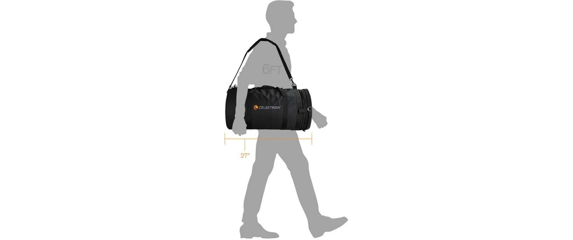 Celestron Tragetasche für Celestron EdgeHD 11" und alle C11-Optiken, Polyester, Schwarz, 38 × 10 × 68,5 cm