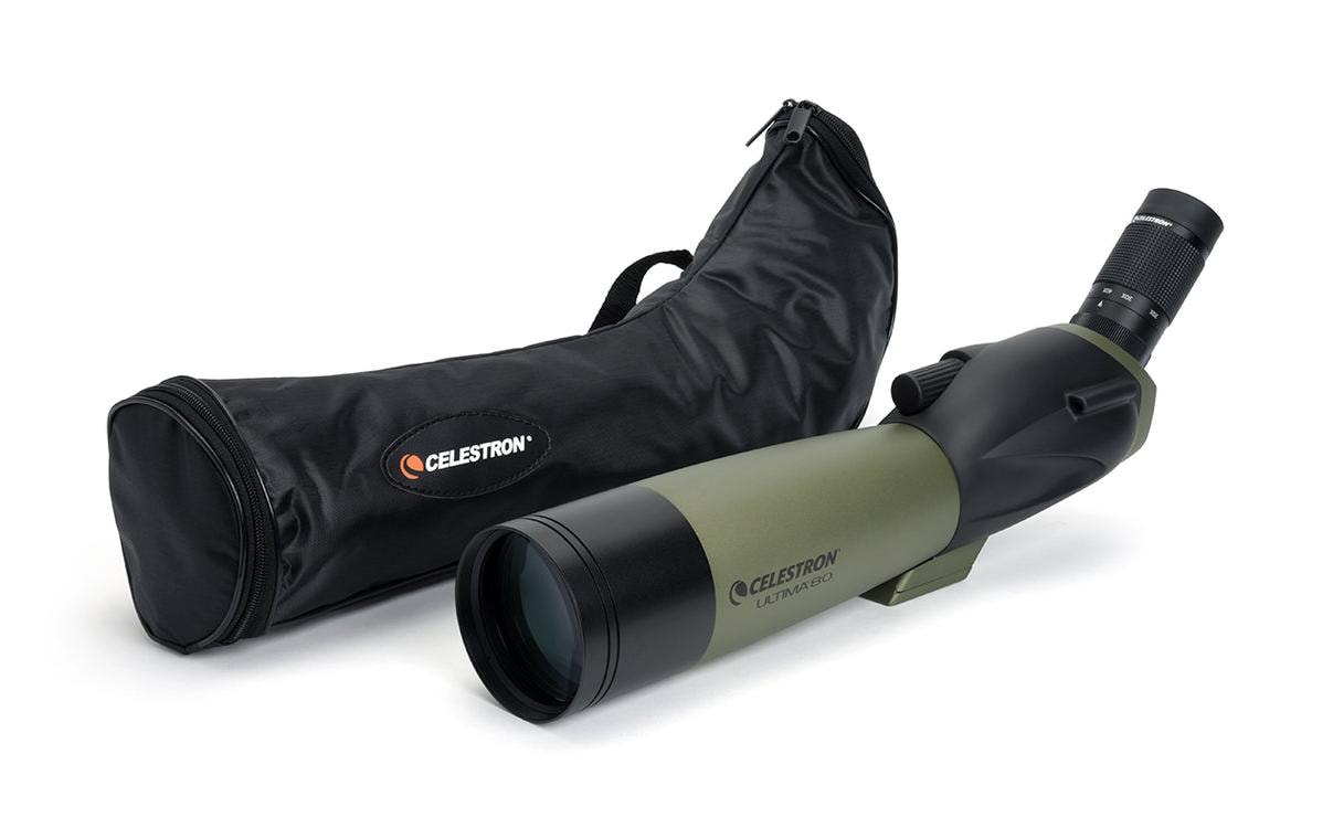 Celestron Ultima 80 A – 20–60×, 80 mm Objektiv, BaK-4, wasserfest, schwarz