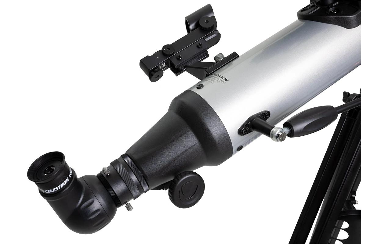 Celestron StarSense Explorer LT 70AZ – Refraktor, 70 mm f/10, 700 mm Brennweite, 165× Vergrösserung, silber