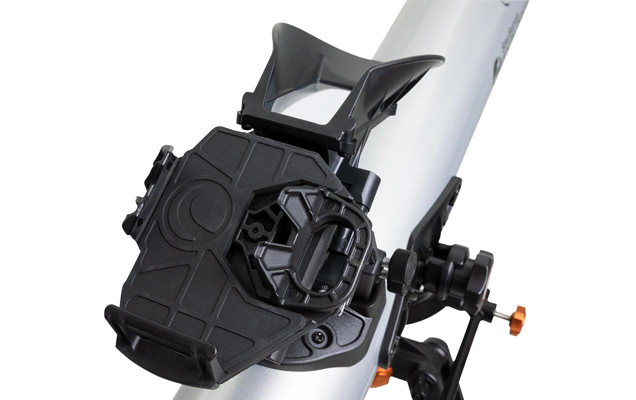 Celestron StarSense Explorer LT 70AZ – Refraktor, 70 mm f/10, 700 mm Brennweite, 165× Vergrösserung, silber