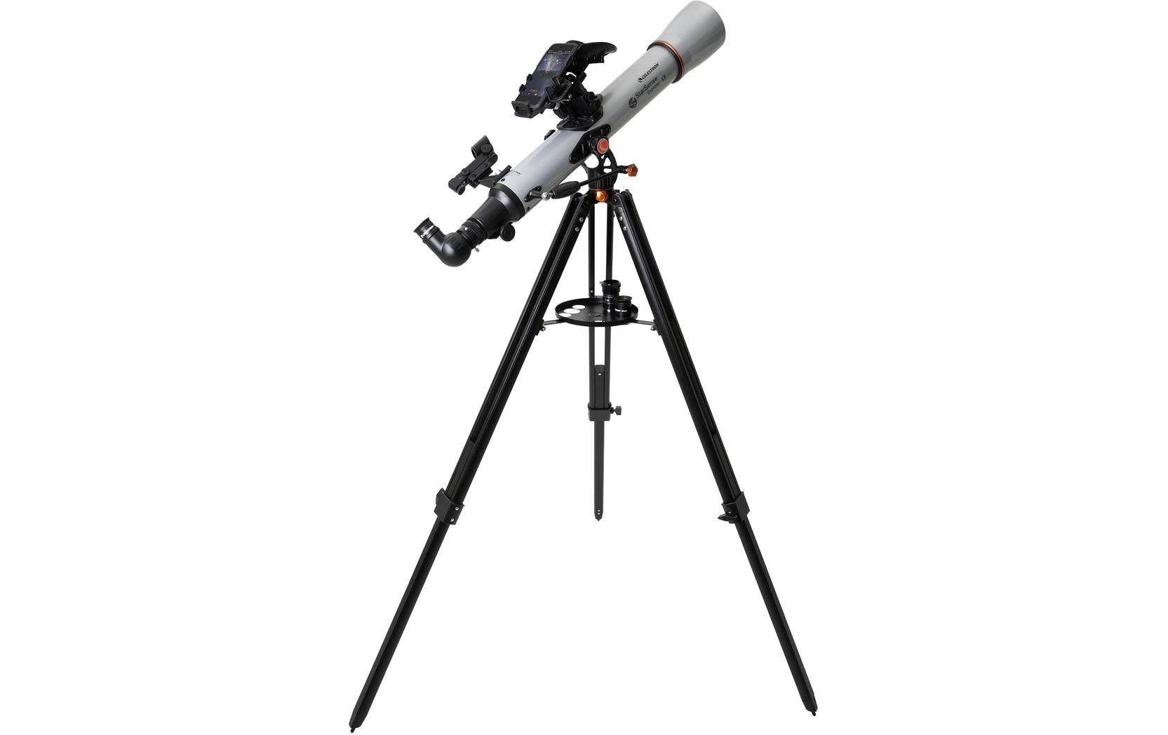 Celestron StarSense Explorer LT 70AZ – Refraktor, 70 mm f/10, 700 mm Brennweite, 165× Vergrösserung, silber