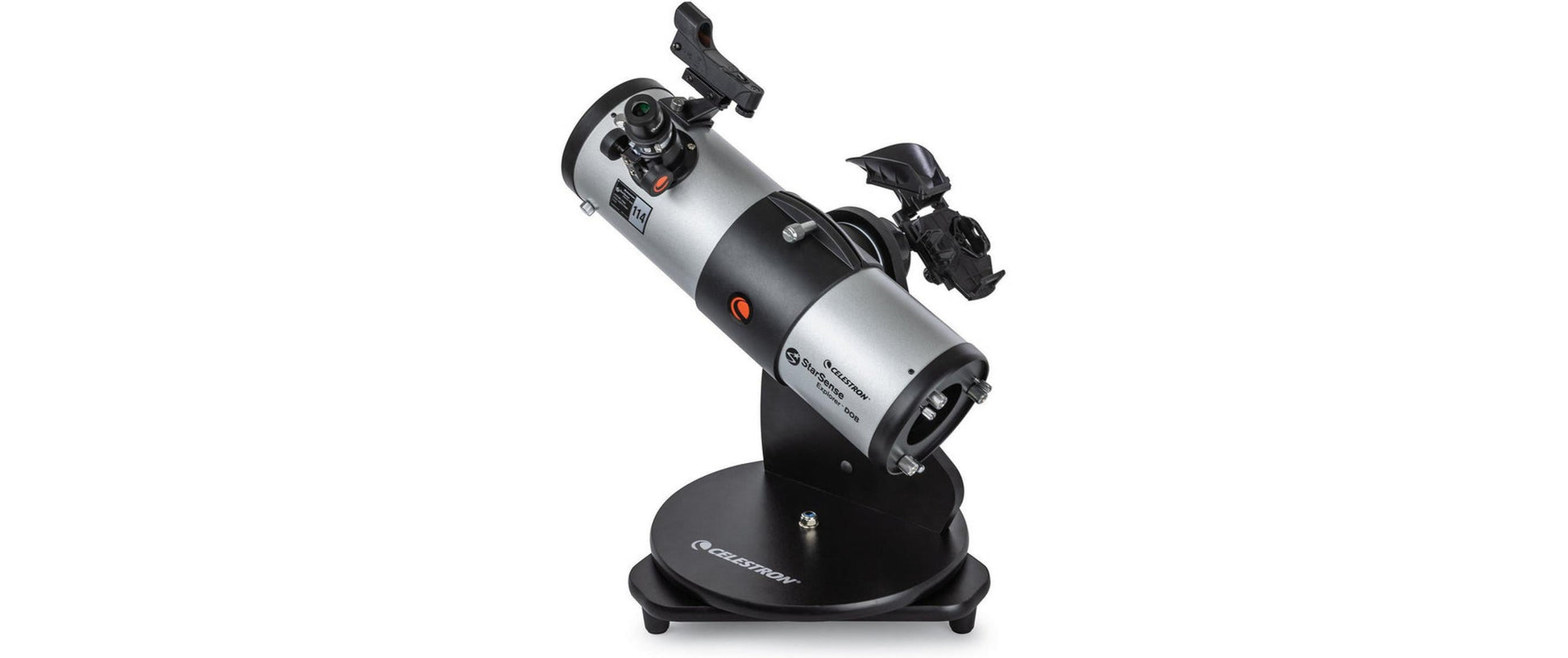 Celestron SSE 114mm Tabletop Dobson – Spiegelteleskop, 114 mm Öffnung, 450 mm Brennweite, f/4, Schwarz/Silber