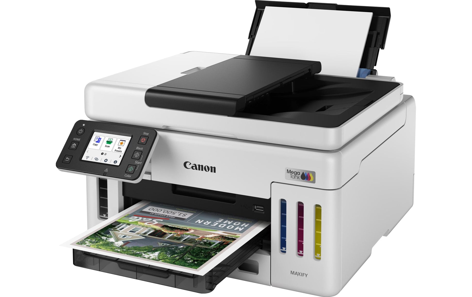 Canon MAXIFY GX6150 (6882C006) – Farbtintenstrahl-Multifunktionsdrucker, A4, 3-in-1, Duplex, ADF, WLAN/LAN