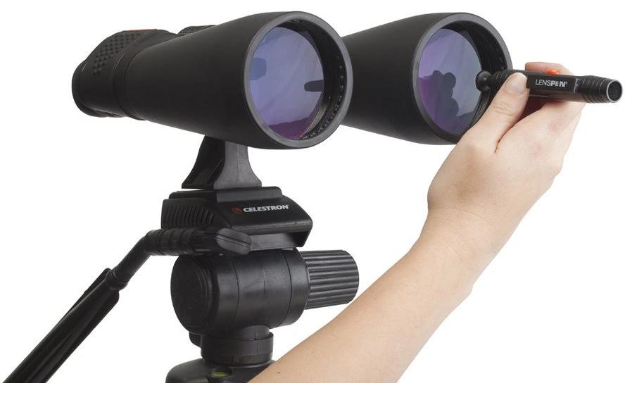Celestron Reinigungsstift – mit Bürste – für Objektive, Glas – Schwarz