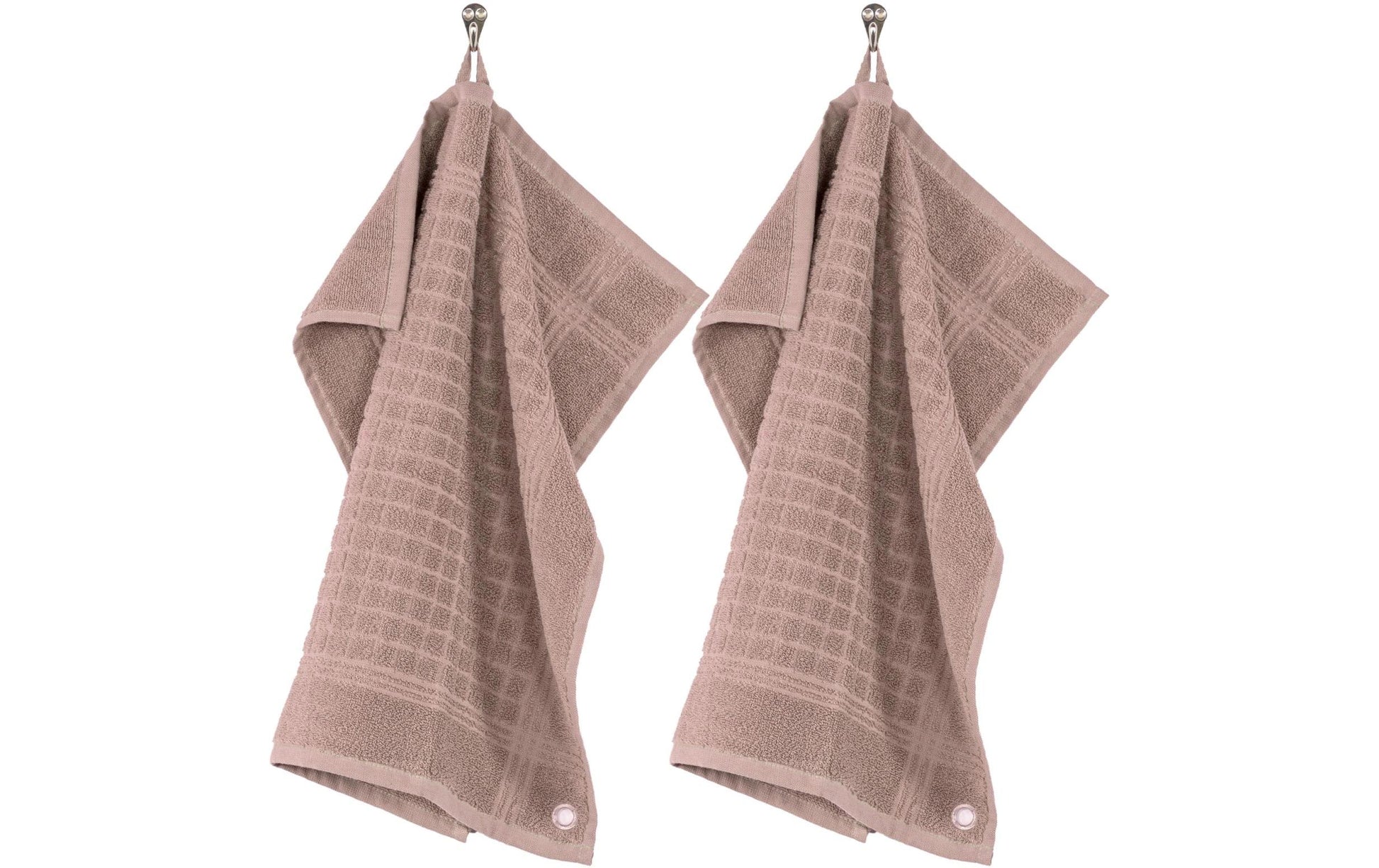 Tiseco Geschirrtuch Pharao – Altrosa, 50 × 50 cm, Baumwolle, 2er-Set