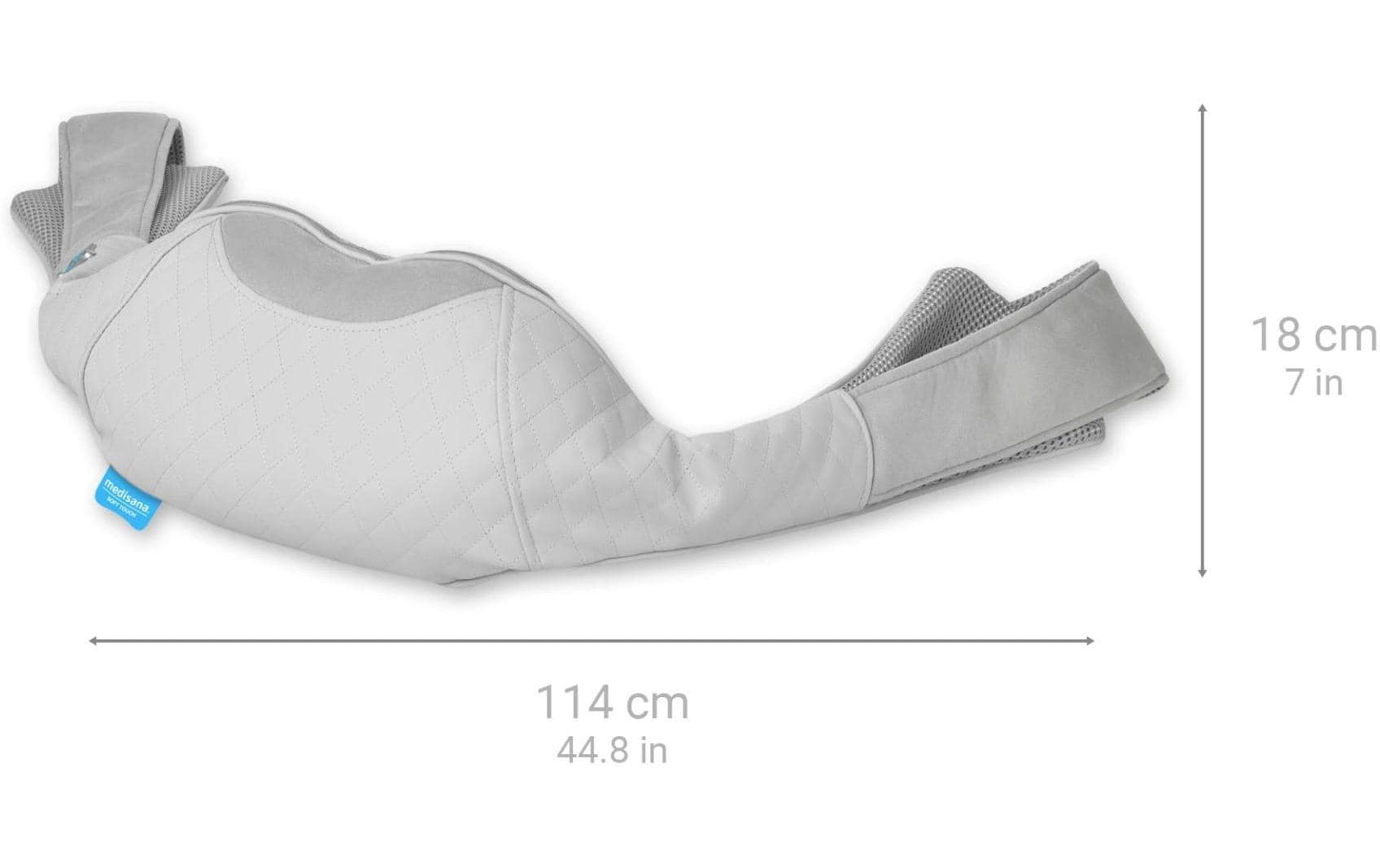 Medisana Shiatsu-Nackenmassagegerät – Grau, 1140 × 130 × 180 mm (B×H×T), 1690 g, Wärmefunktion