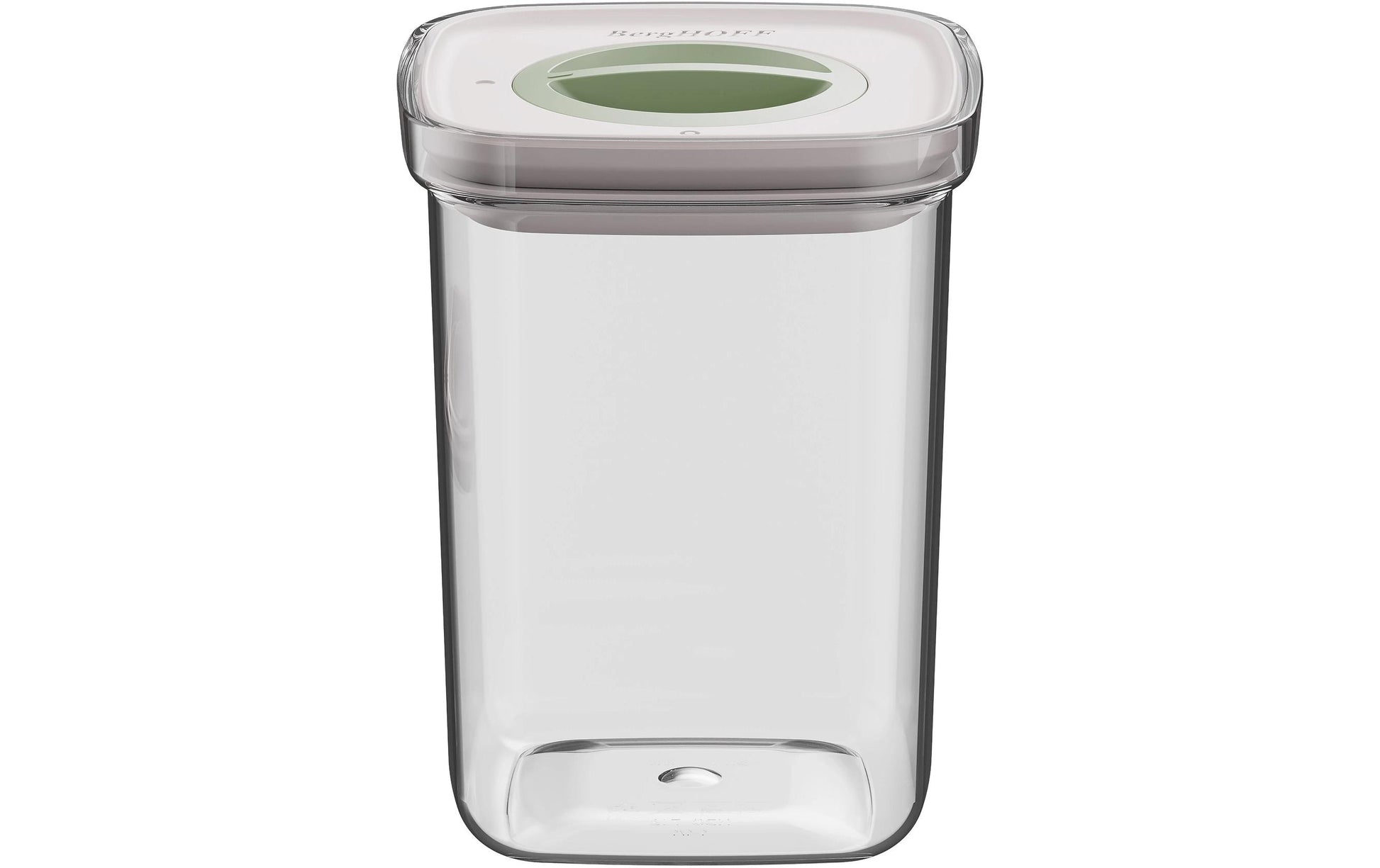 BergHOFF Vorratsdose 4,4 l, Kunststoff (SAN), transparent/grün, 5-teilig