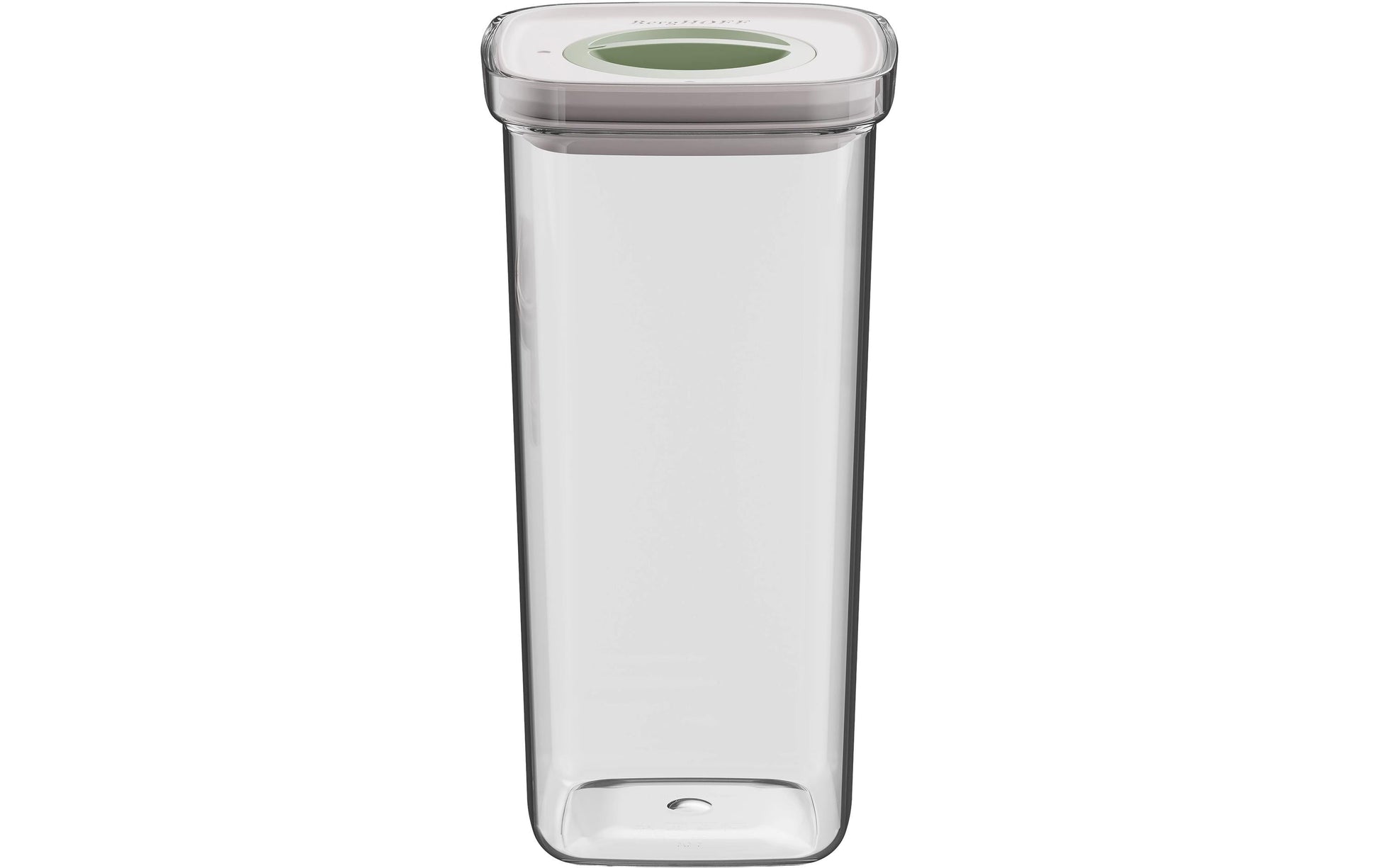 BergHOFF Vorratsdose 1,6 l, 11,5 × 11,5 × 22,5 cm, Kunststoff (SAN)/Silikon, transparent