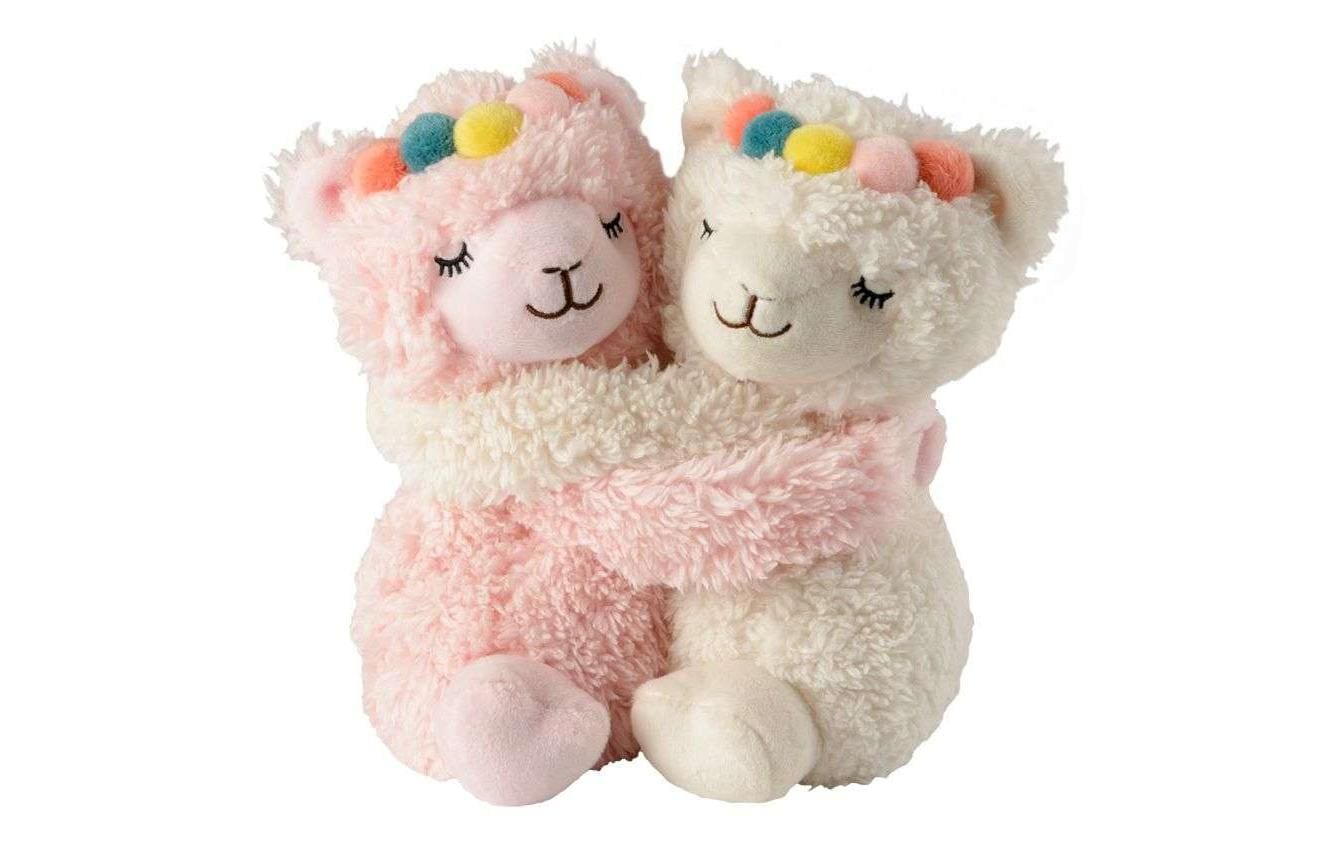 Warmies Kuschelfreunde Lamas – Plüsch, Rosa/Weiss