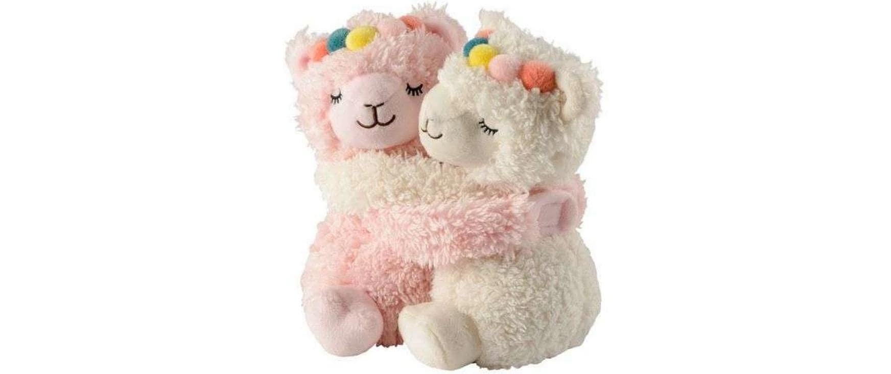 Warmies Kuschelfreunde Lamas – Plüsch, Rosa/Weiss