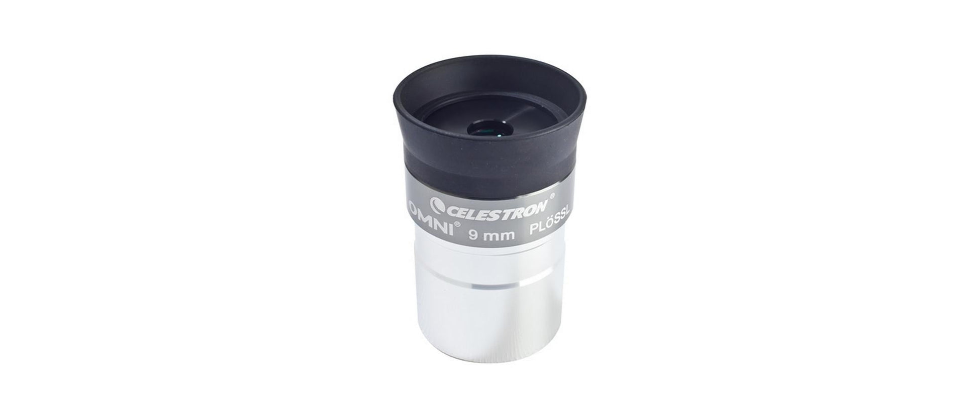 Celestron Omni 9 mm Plössl-Okular – 1,25" – Schwarz/Silber