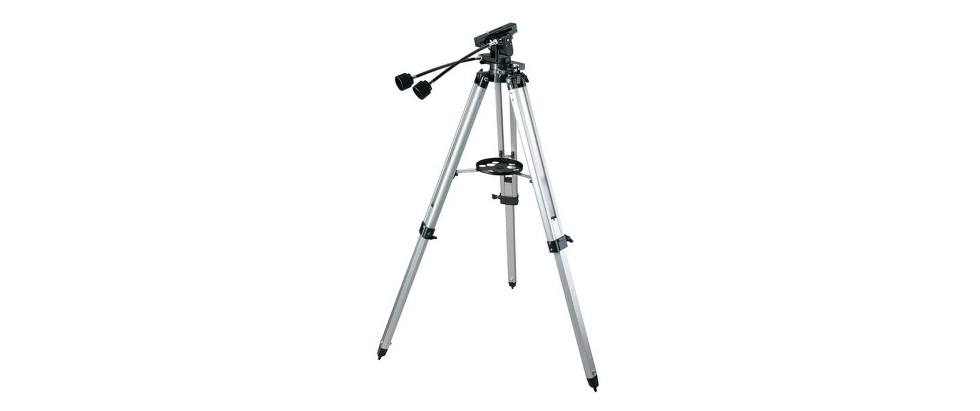 Celestron 93607 Stativ – Aluminium, 3-Bein, 2 Segmente – bis 114,3 cm – 1/4" – Schwarz/Silber