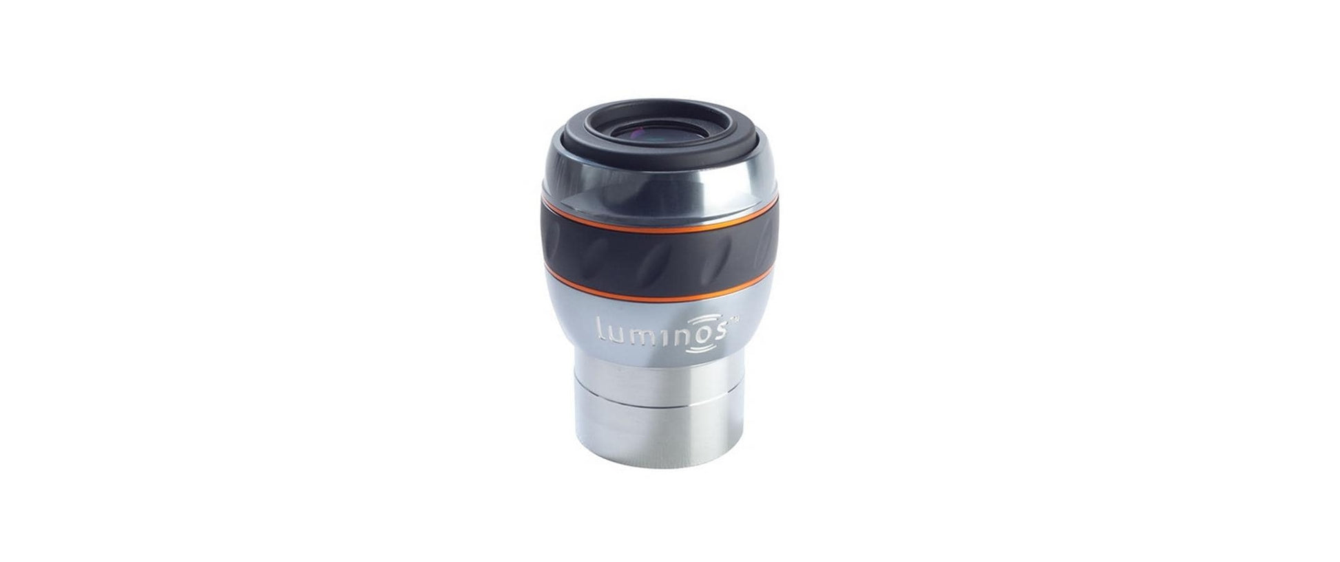 Celestron Luminos 19 mm Okular – 82° Sehfeld, 2 cm Augenabstand, FMC – für Teleskop – Schwarz/Orange