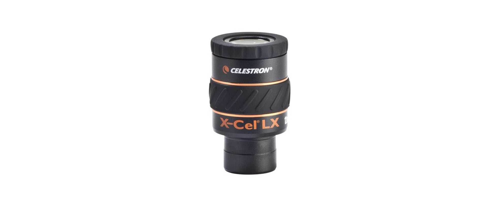Celestron X-Cel LX Okular 12 mm – 60° tatsächliches Sehfeld, Augenabstand 16 mm – für Teleskope – Schwarz/Orange