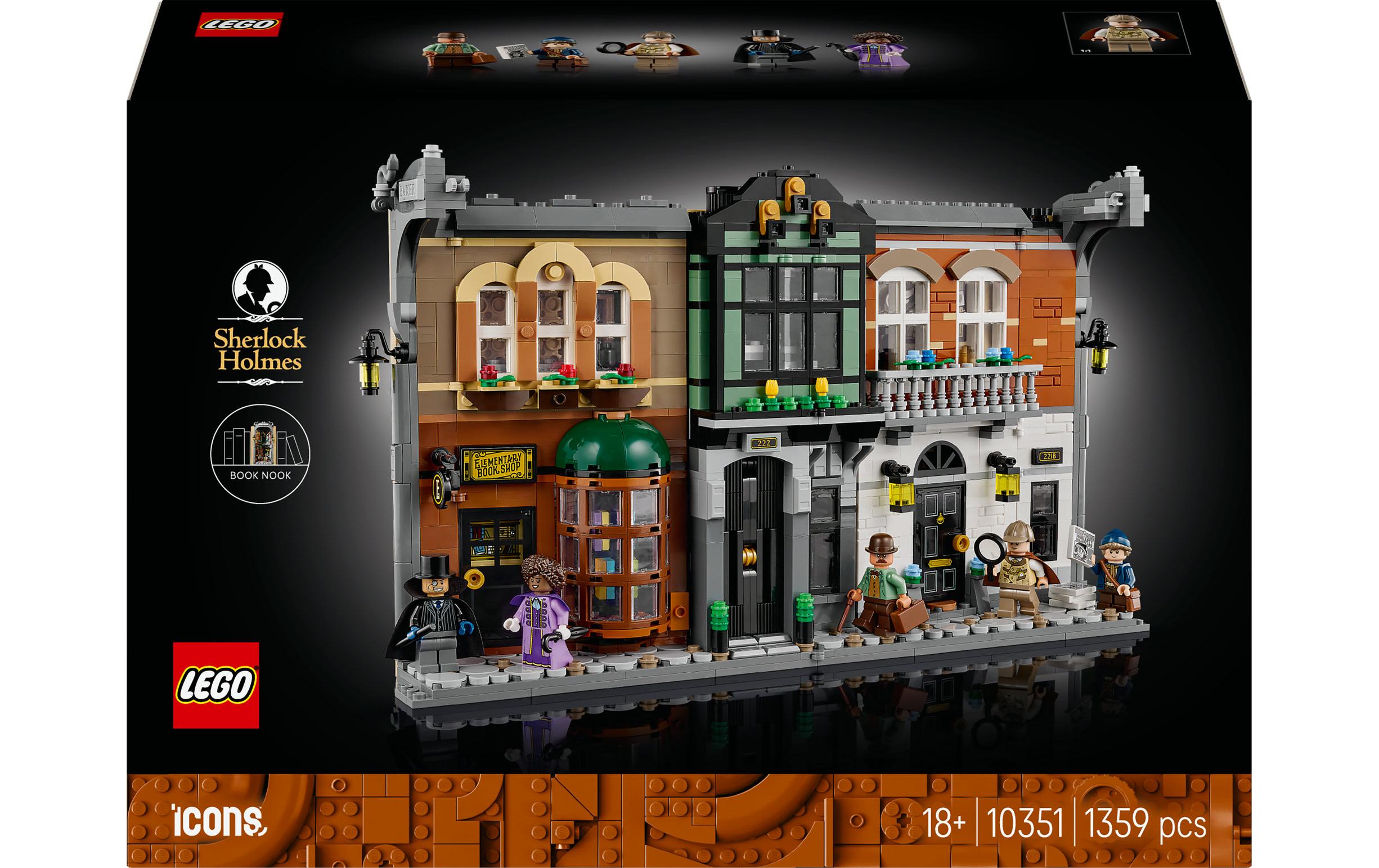 LEGO Icons Sherlock Holmes 3D Puzzle – 1359 Teile – 26,2 × 11,8 × 38,2 cm – ab 18 Jahren