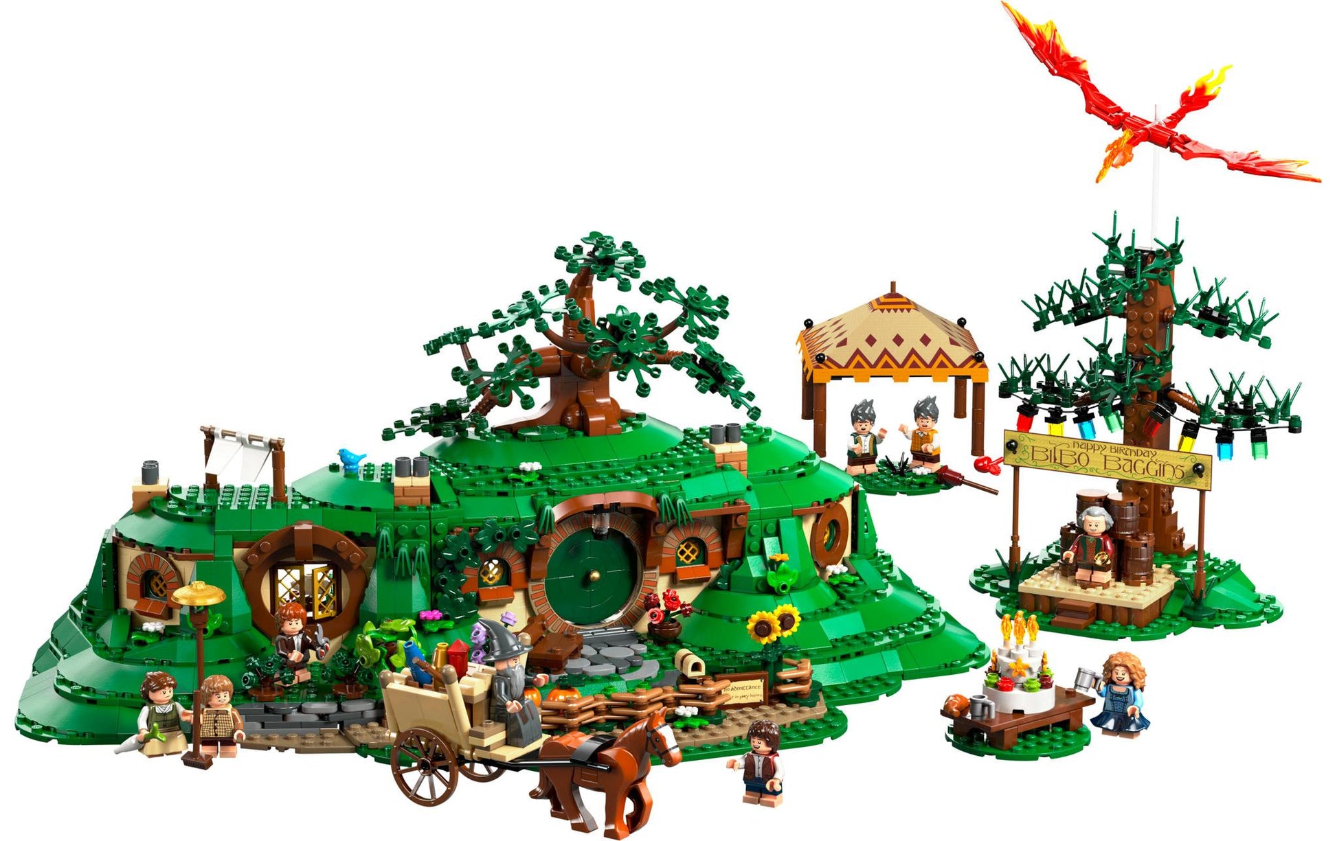 LEGO Icons The Shire Bauset – 2'017 Teile – 37,8 × 11,2 × 48 cm – ab 18 Jahren