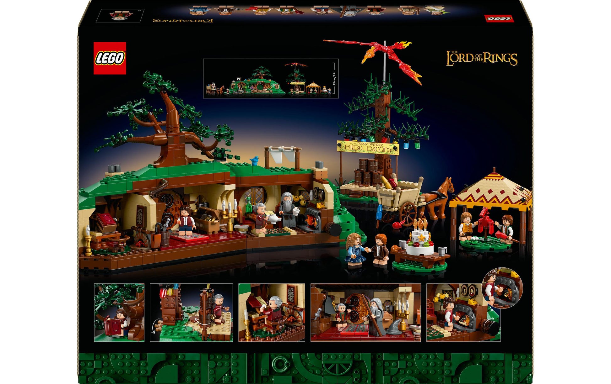 LEGO Icons The Shire Bauset – 2'017 Teile – 37,8 × 11,2 × 48 cm – ab 18 Jahren
