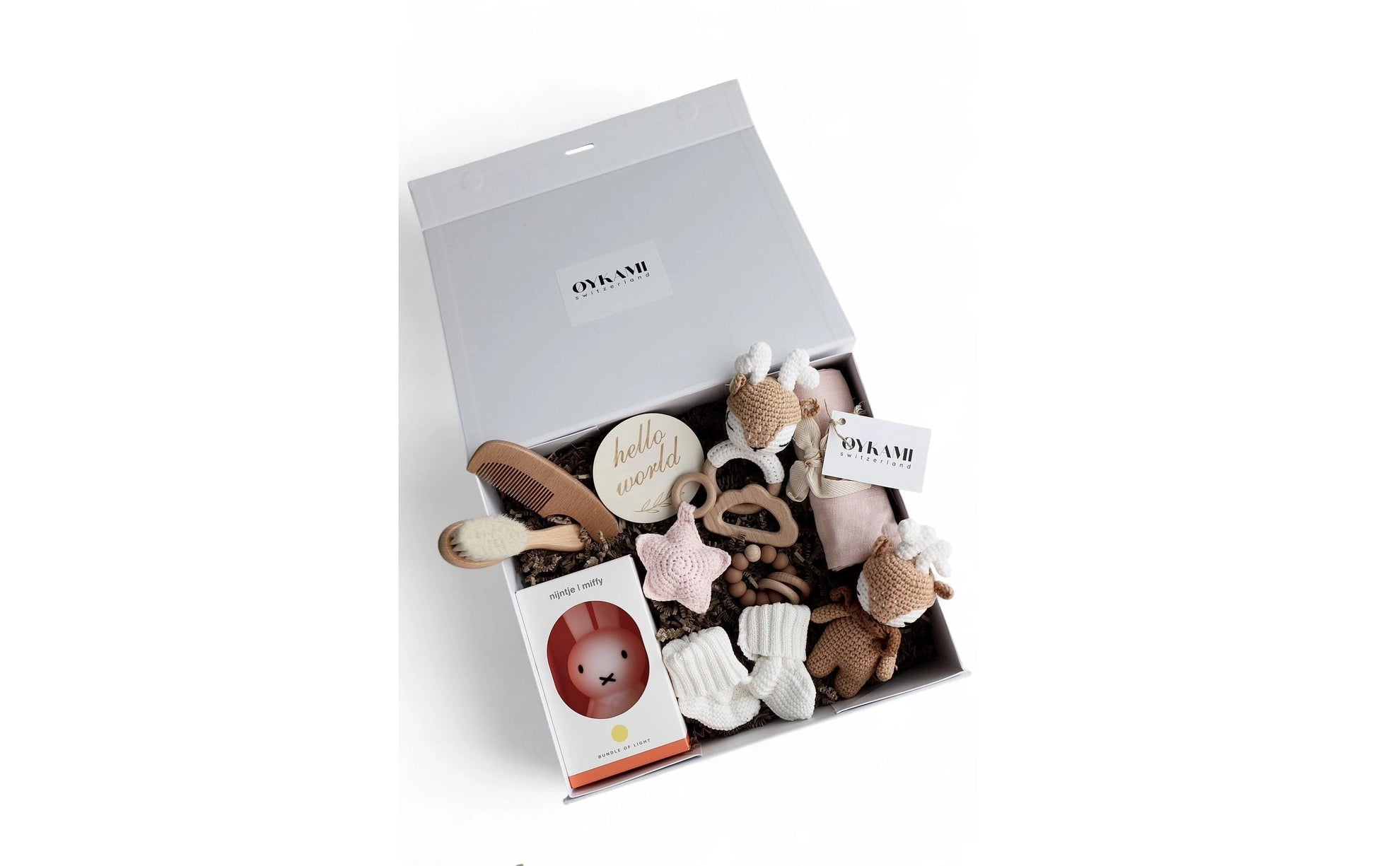 OYKAMI Geschenkbox – Rosa, Weiss, Beige