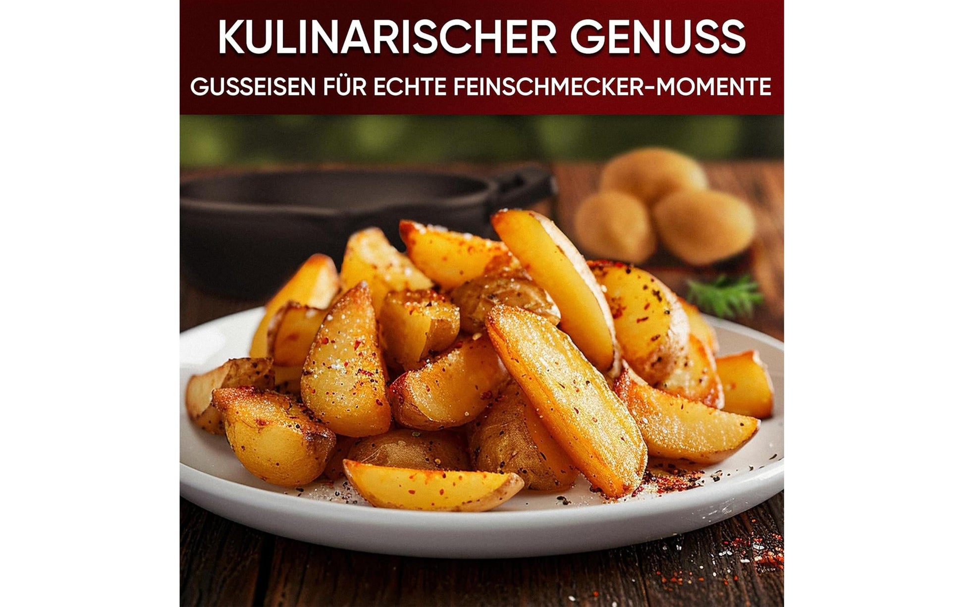 Gusskoenig Fonduepfanne – Ø 4,5 cm, Gusseisen, Schwarz