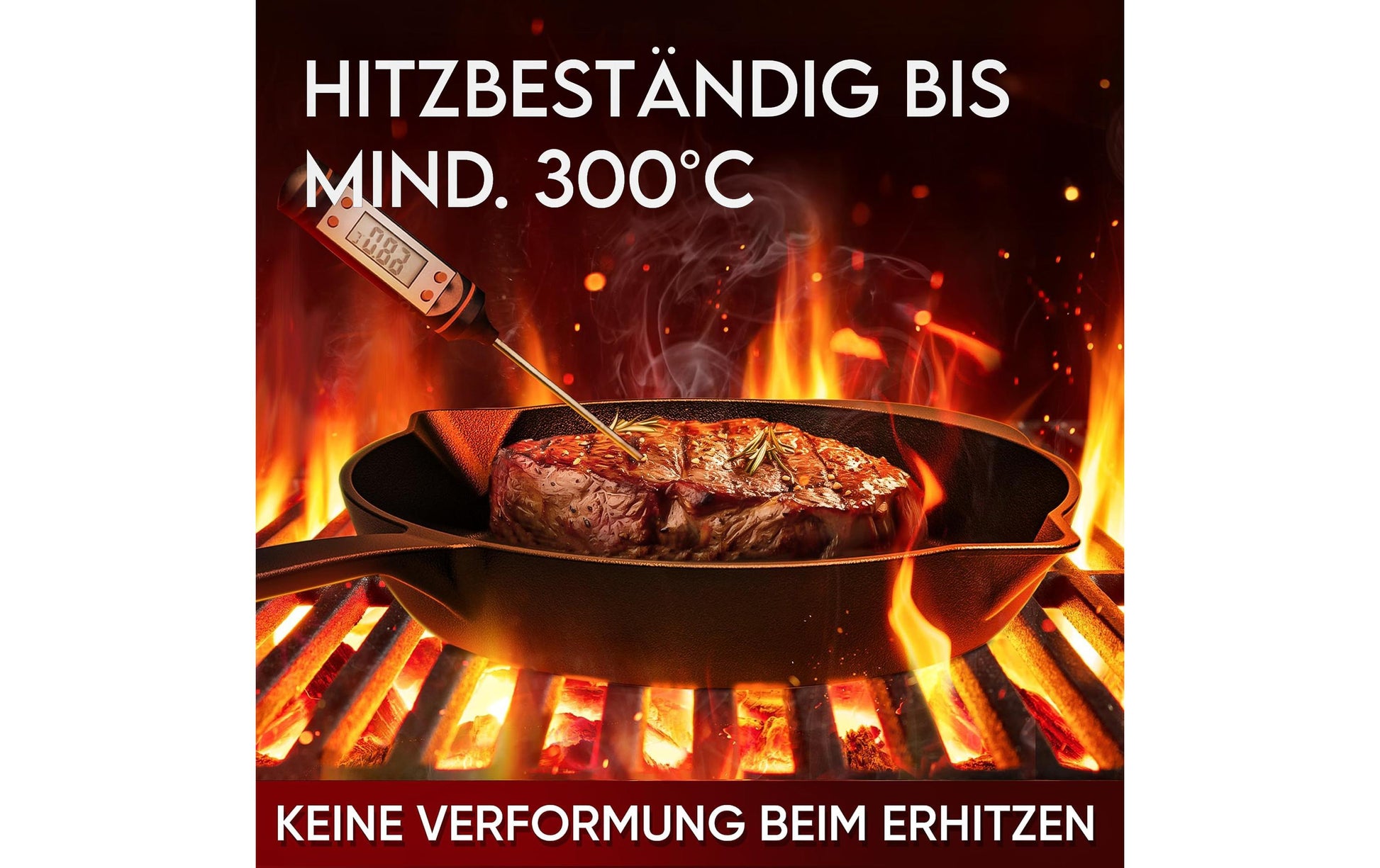 Gusskoenig Fonduepfanne – Ø 30 cm, Gusseisen, Schwarz