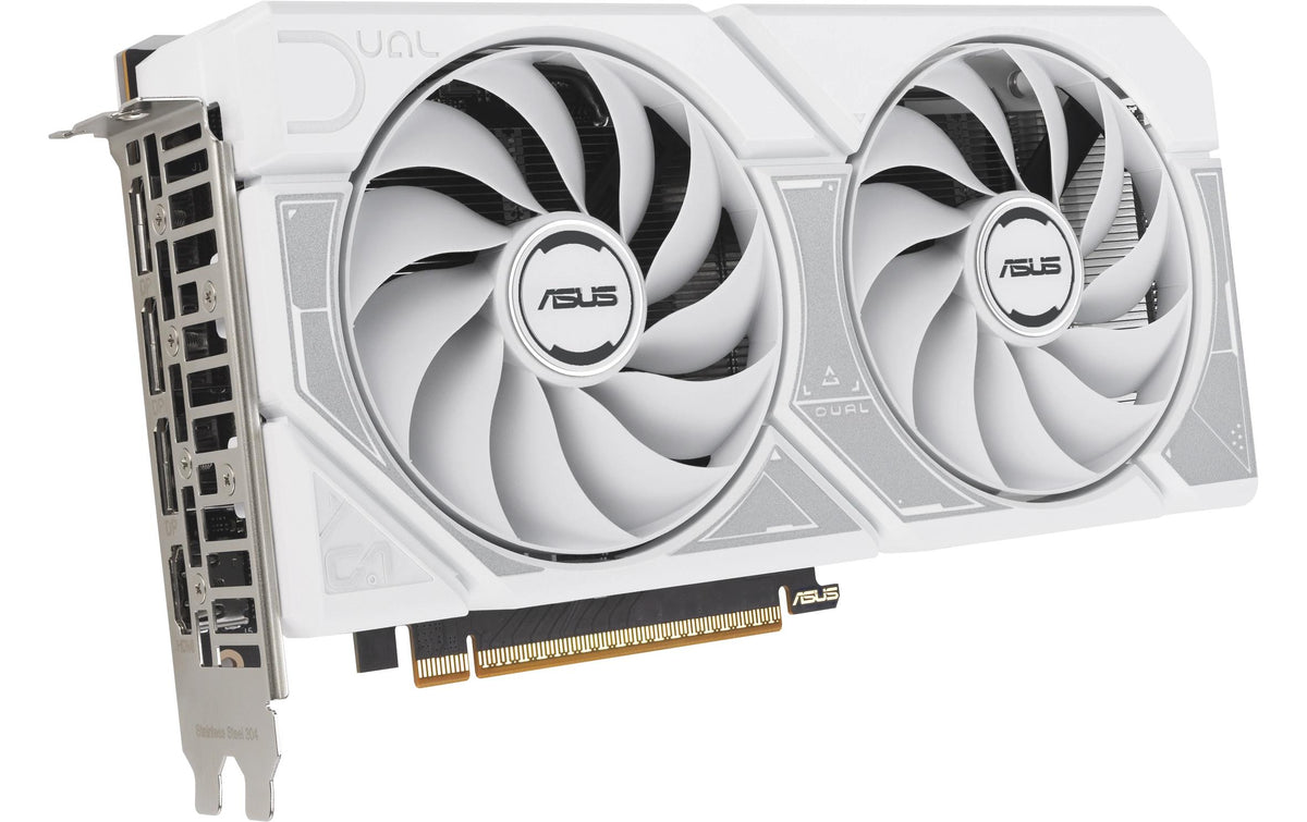 ASUS DUAL RTX 5060 OC – PCIe Grafikkarte – GeForce RTX 5060, 8 GB GDDR7, PCIe 5.0, 3×DP, 1×HDMI, Weiss