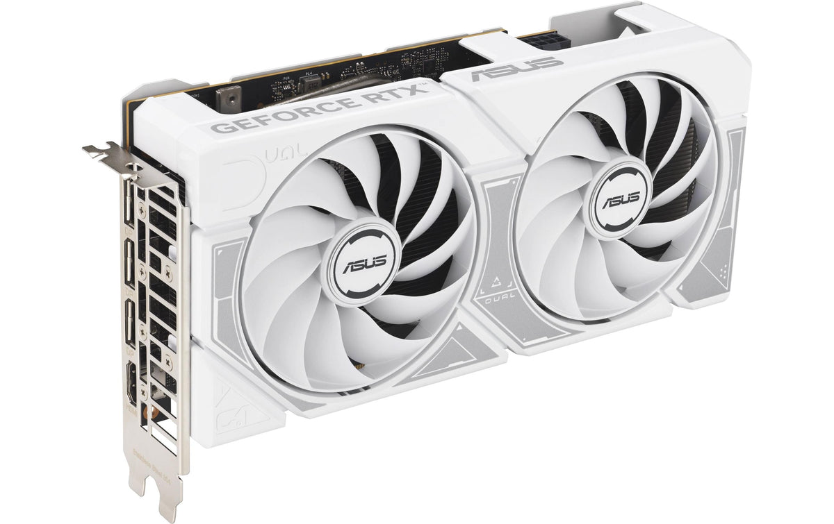 ASUS DUAL RTX 5060 OC – PCIe Grafikkarte – GeForce RTX 5060, 8 GB GDDR7, PCIe 5.0, 3×DP, 1×HDMI, Weiss