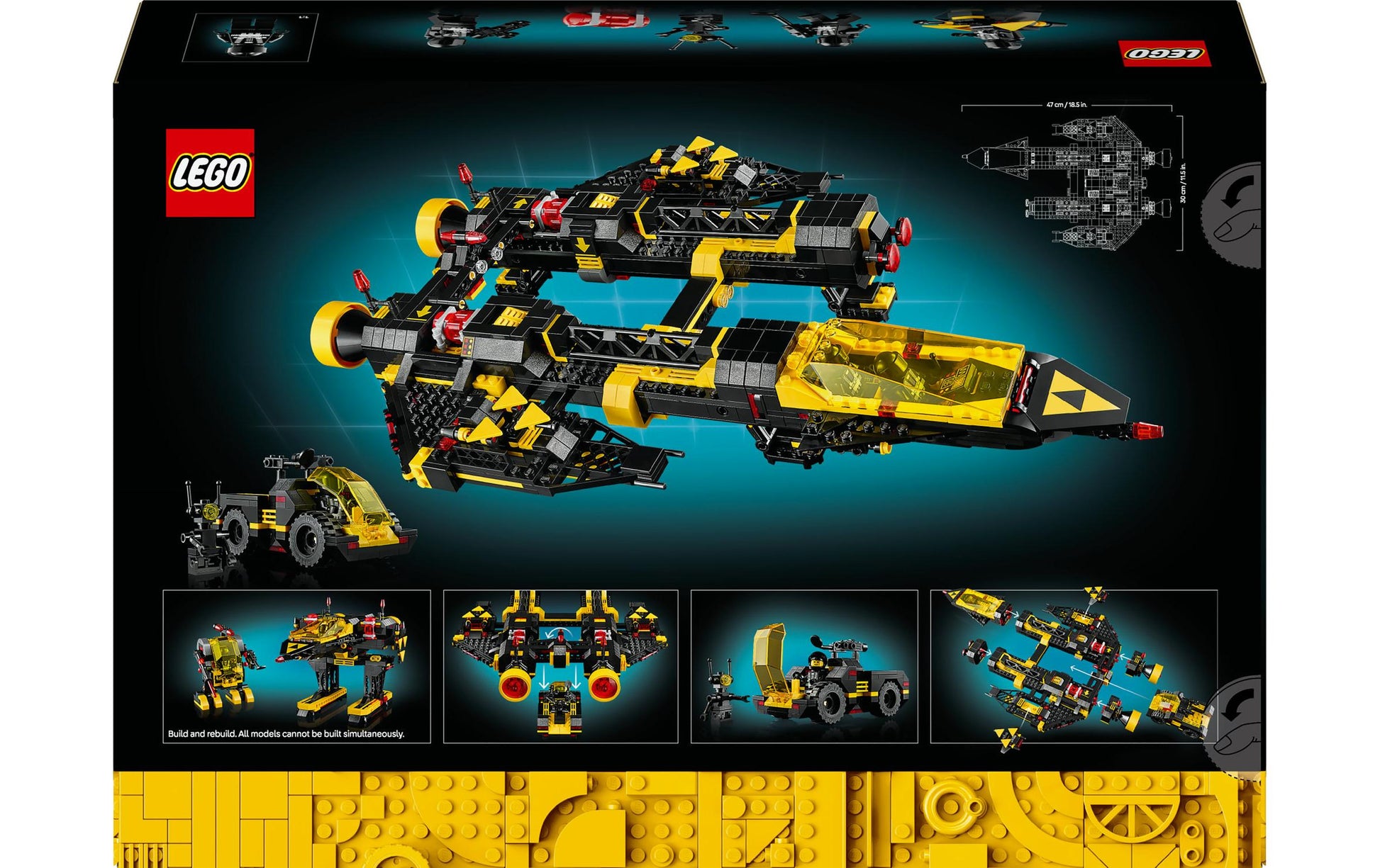 LEGO Icons Blacton Renegade Flugmodell – 1151-teilig – 26,2 × 9,4 × 38,2 cm – ab 18 J.
