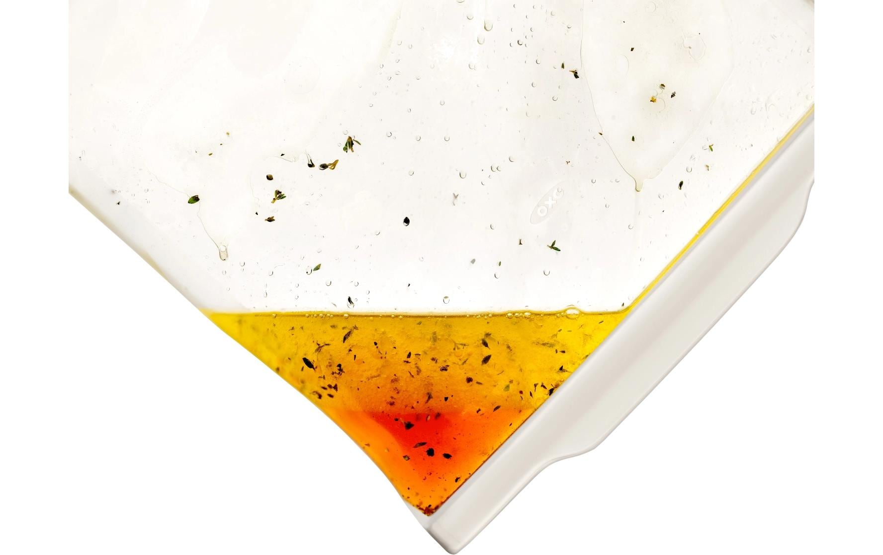 OXO Aufbewahrungstasche 335 ml, 17 × 16 × 8,9 cm, Silikon, Transparent