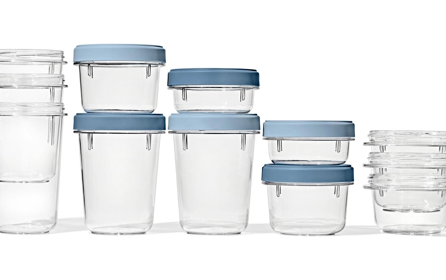 OXO Vorratsdose 550 ml, Ø 11,7 × 8,9 cm, Kunststoff, Transparent