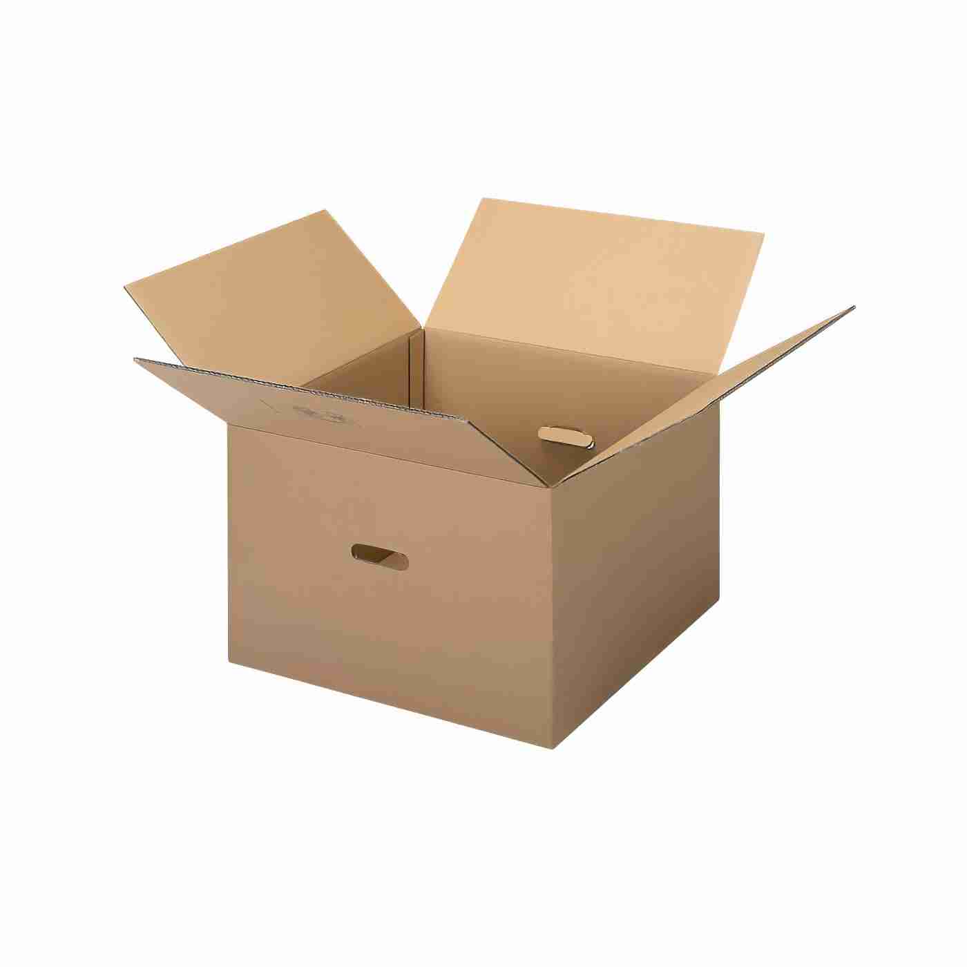 Model Fix-Aufrichtekarton – 488 × 488 × 324 mm, braun – 1 Stk., ab 100 Stk.