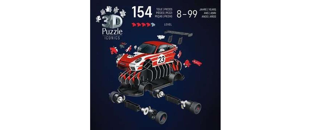 Ravensburger 3D Puzzle Porsche 911 GT3 Cup – 108 Teile – ab 8 Jahren