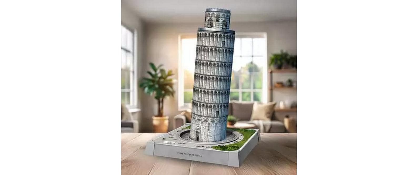 Ravensburger Iconics Schiefer Turm von Pisa 3D-Puzzle – 216 Teile – 20,9 × 33,0 × 20,9 cm – ab 10 Jahren