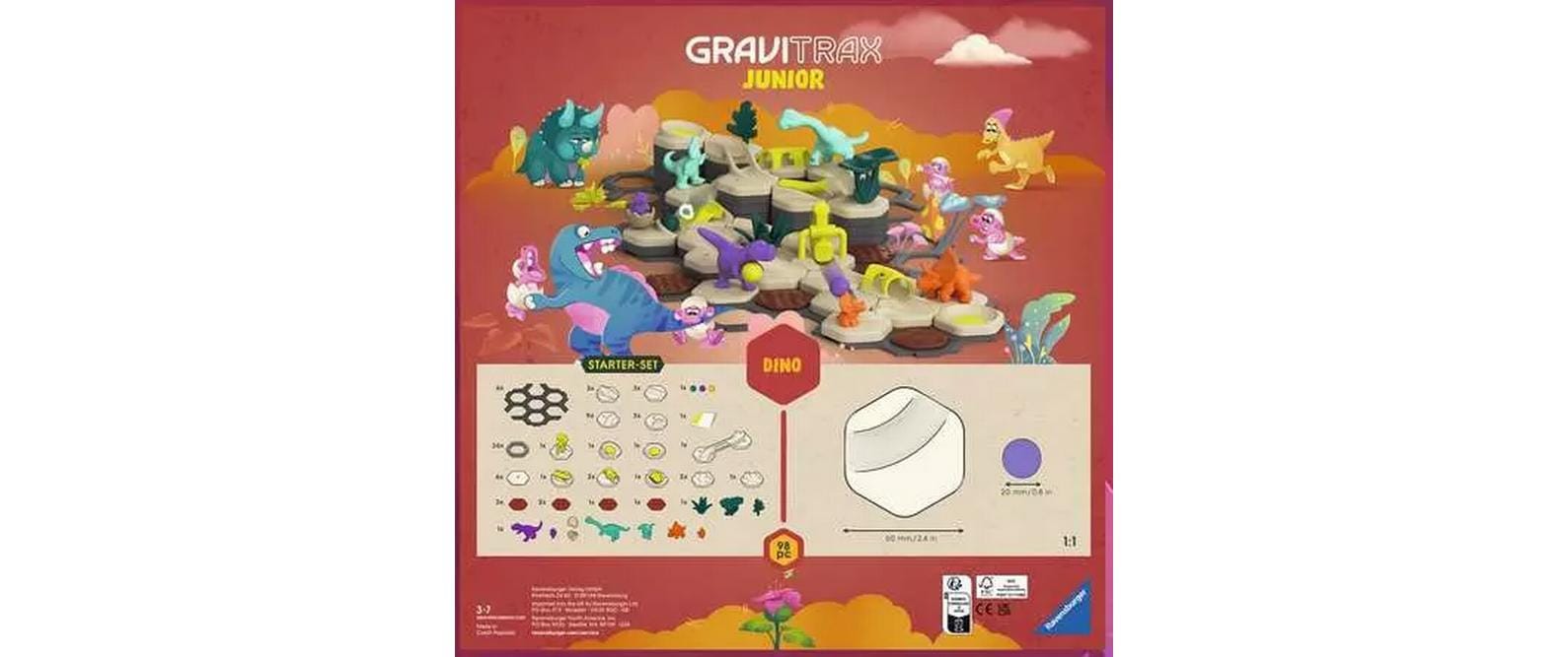 Ravensburger GraviTrax Starter-Set L Spielzeug-Murmelbahn – Dino – 98-teilig – ab 3 Jahren – Kunststoff – FSC
