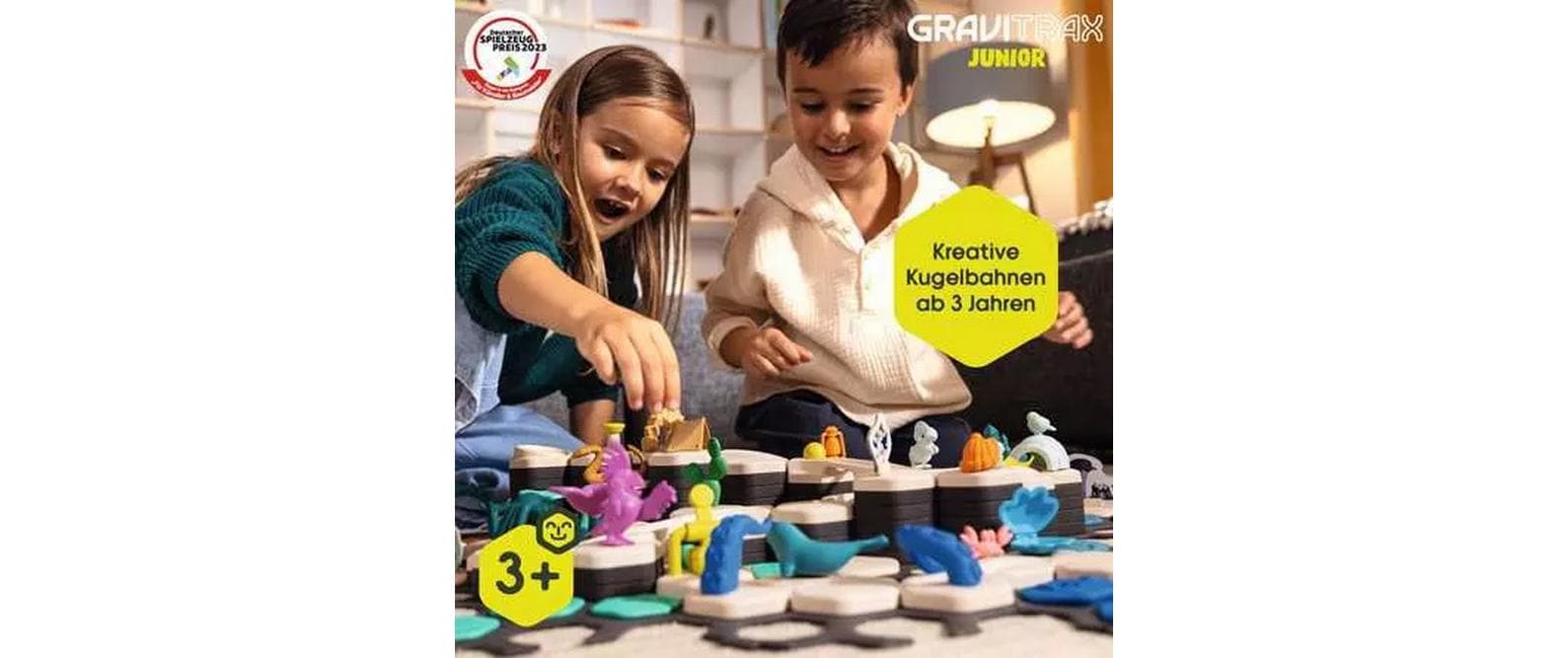 Ravensburger GraviTrax Starter-Set XXL – Murmelbahn – Dino – 197-teilig – ab 3 Jahren – Kunststoff, FSC