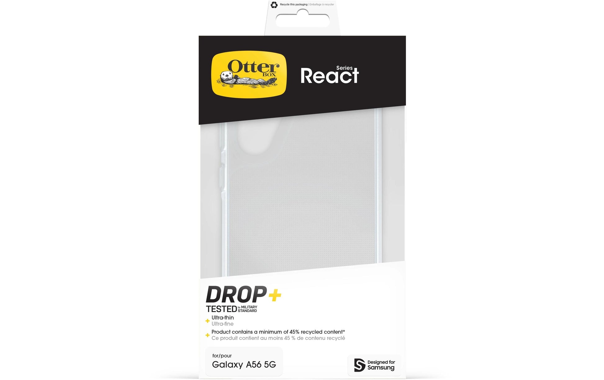 OtterBox Backcover React – für Samsung Galaxy A56 5G – transparent