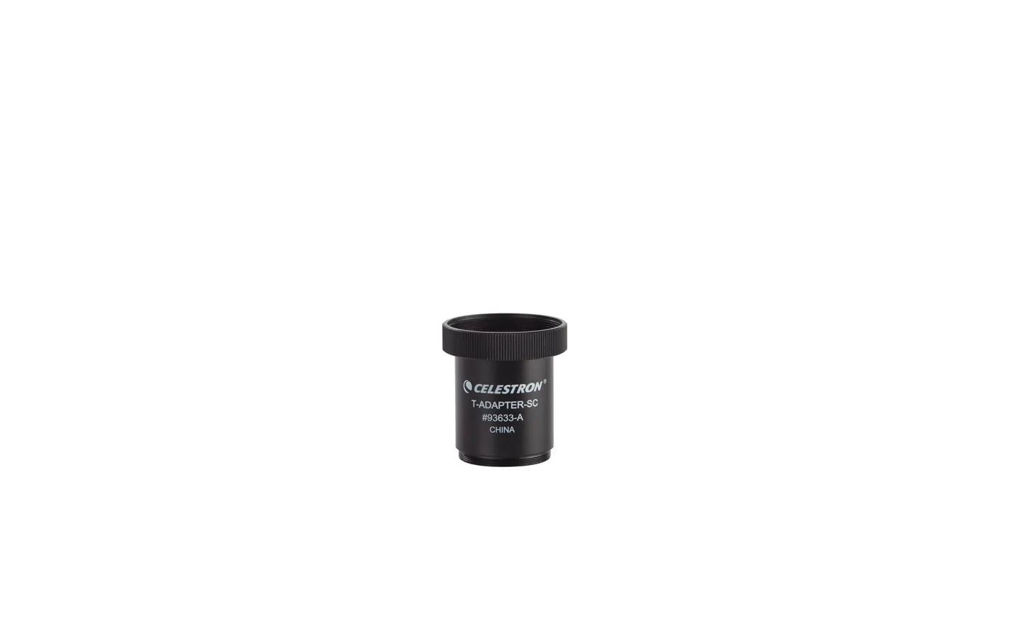 Celestron T-Adapter Teleskop-Adapter – für Schmidt-Cassegrain (C5, C6, C8 u. a.) – Schwarz