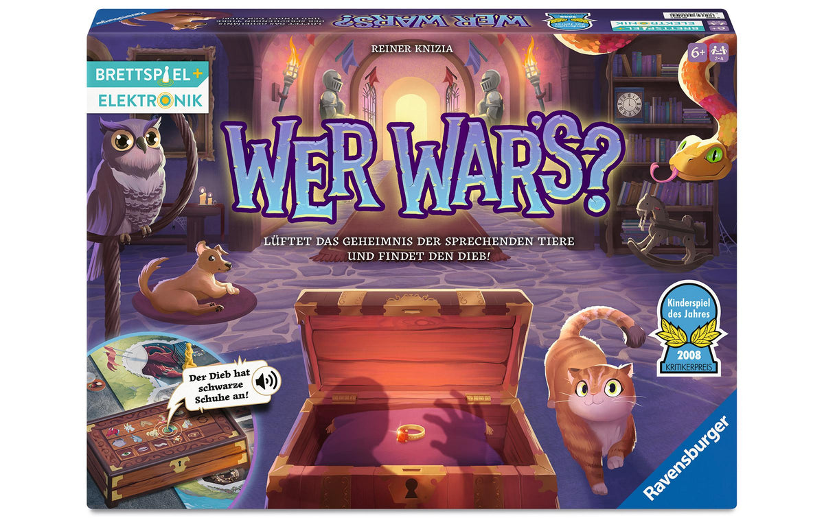 Ravensburger Wer war's? Refresh – Lernspiel, 2–4 Spieler, ab 6 Jahren, 45 Min., DE