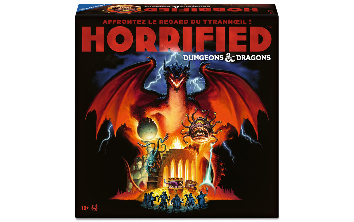 Ravensburger Horrified D&D – Brettspiel, 2–4 Spieler, ab 10 Jahren, 30 Min., FR